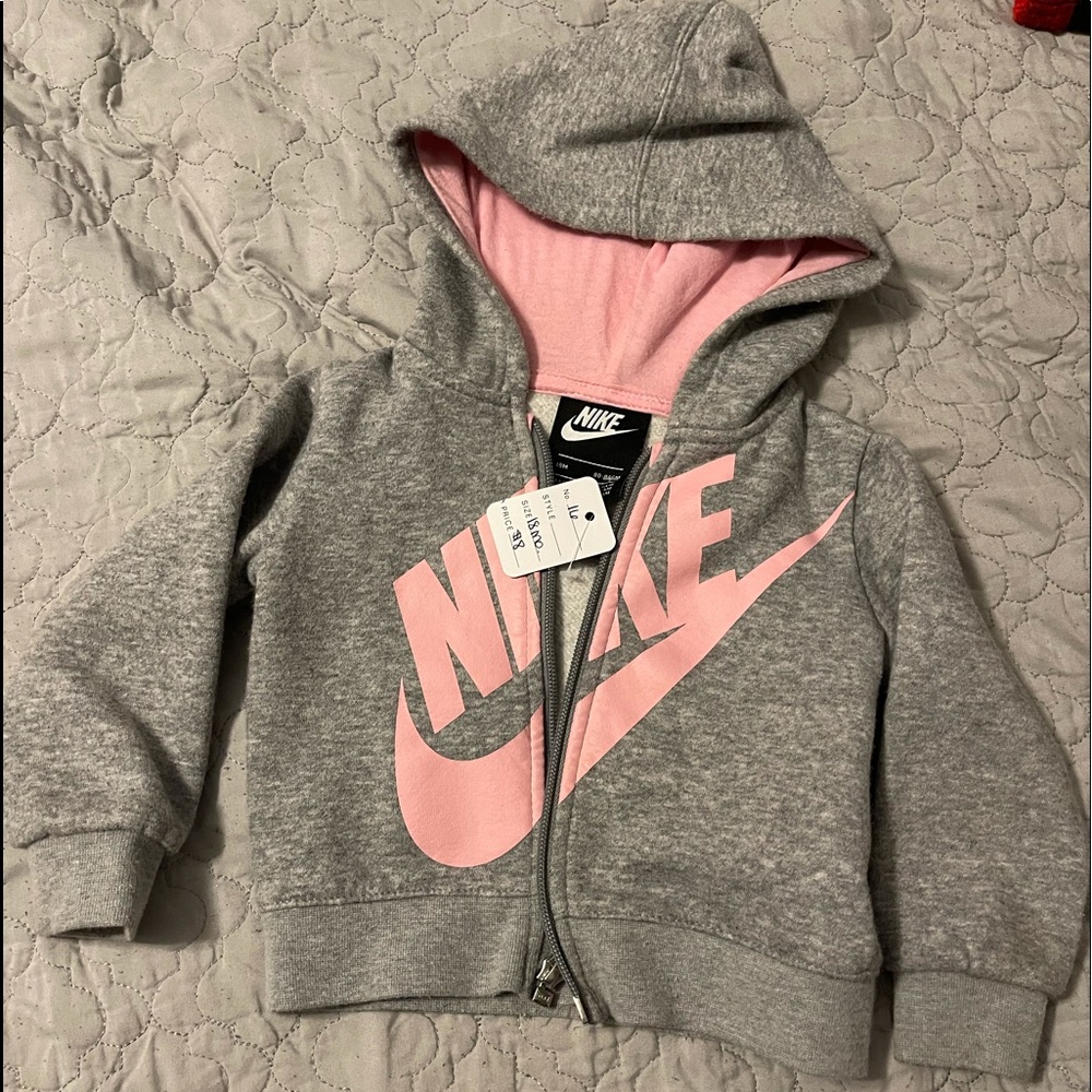 Nike, 18 months, gray & pink